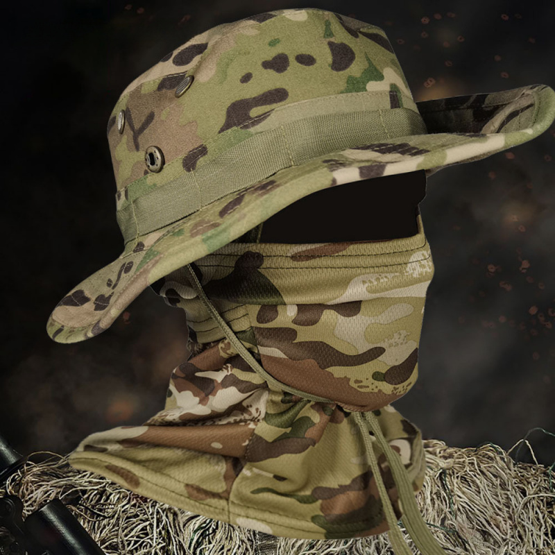 Boonie Hat Tactical - Chapéu Boonie de camuflagem tática –