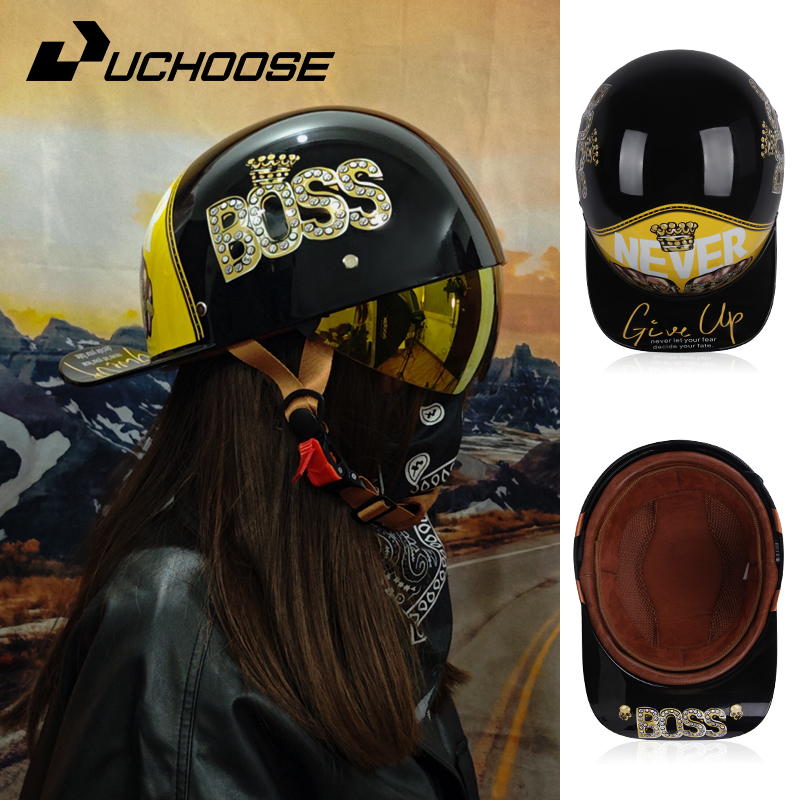 Baseball Cap Structured - Capacete meio vintage para homens e