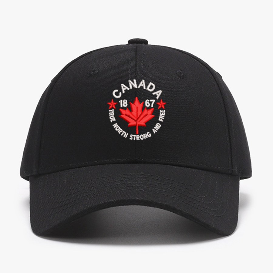 Baseball Cap Structured - Bonés de beisebol bordados canadá verdadeiro