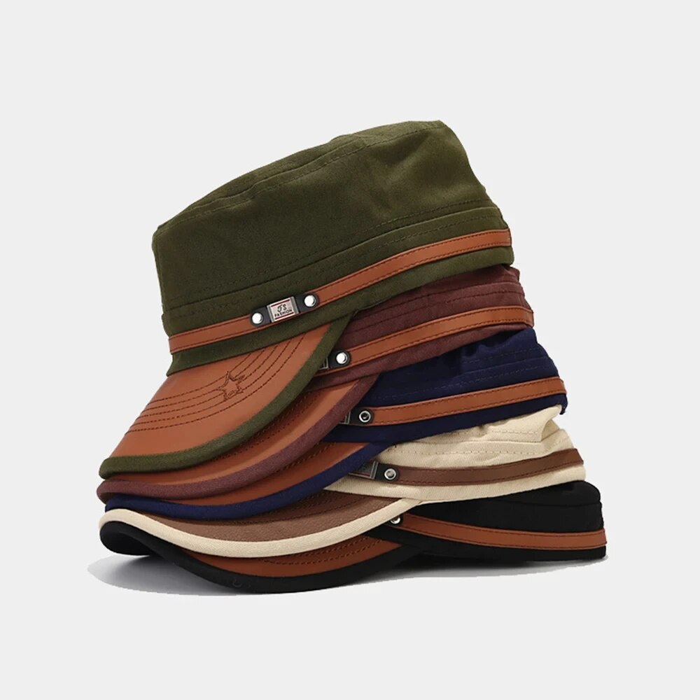 Dad Hat Cotton - Casual cadete chapéu homem plana topo
