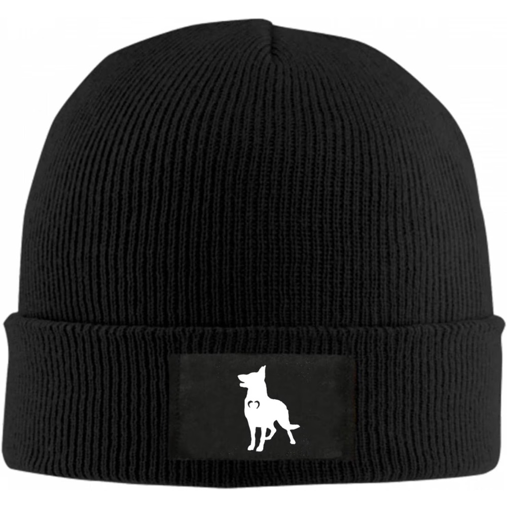 German Shepherd With Heart Bea - Beanie Cuffed Knit avaliação e preço