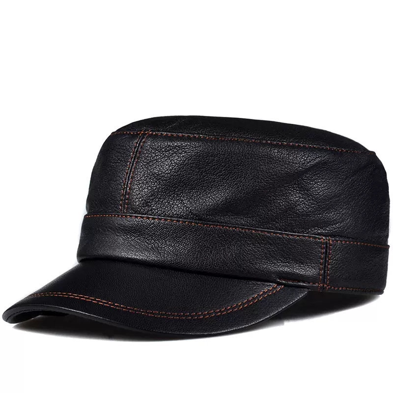 Trendy Lambskin Couro Flat Top - Baseball Cap Structured avaliação e preço