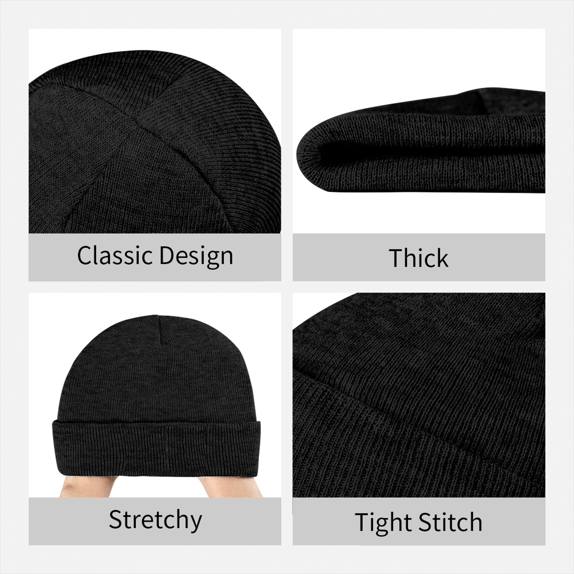 Deus Vult - Gorro de malha com - Beanie Cuffed Knit avaliação e preço