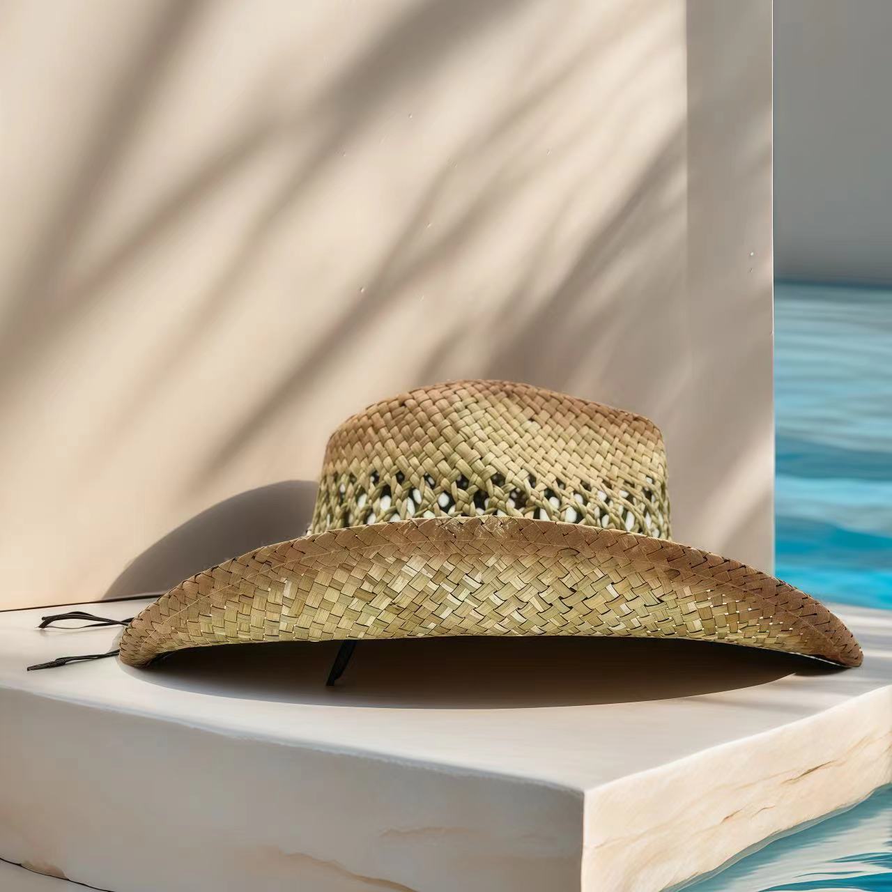 Chapéu de Cowboy com Strass, C - Cowboy Hat Straw avaliação e preço